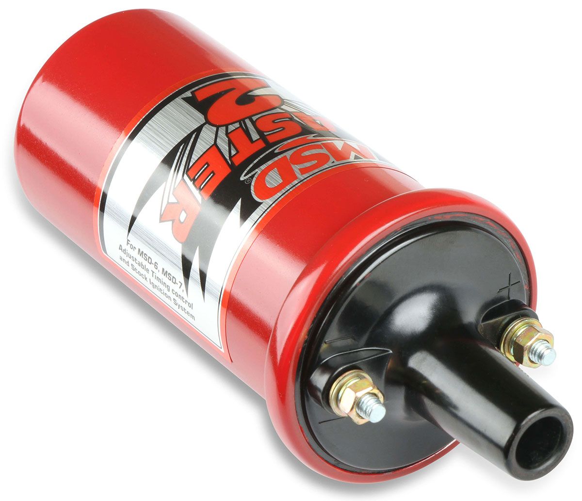 MSD8202 - Blaster 2 Coil Red, 45,000 volts, for electronic ignition