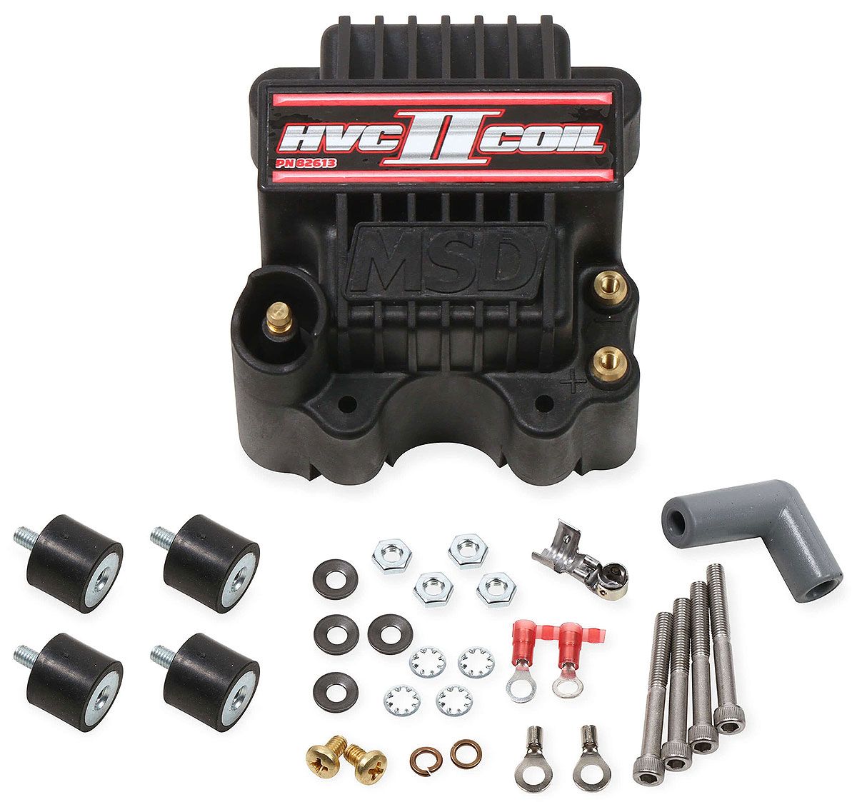 MSD82613 - HVC Pro Power II Coil - Black For use with MSD 7 and 8 Series Ignition Controls, 45,000 volts