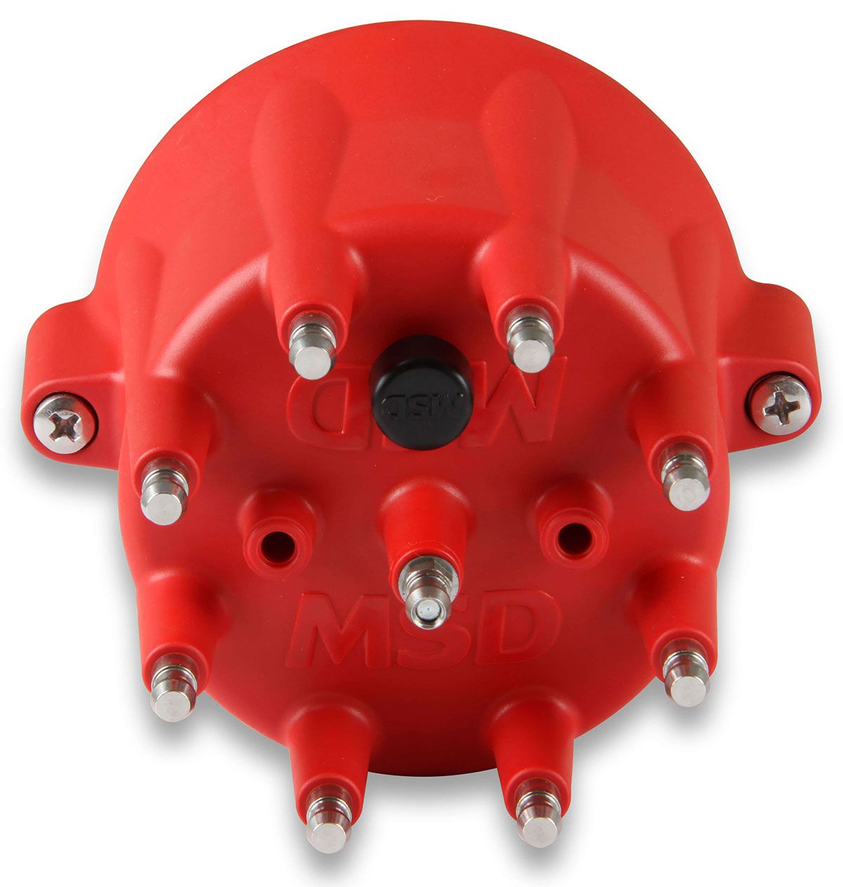 MSD8433 - Distributor Cap Replacement Cap to suit most MSD Billet Distributors with GM style cap, Red