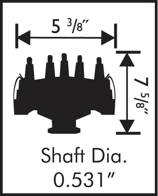 MSD8378 - Pro-Billet Crank Trigger Distributor Ford 351W, Low profile cap, Bronze gear