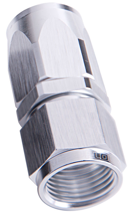 AF101-08S - -8AN TAPER SERIES STRAIGHT HOSE END SILVER
