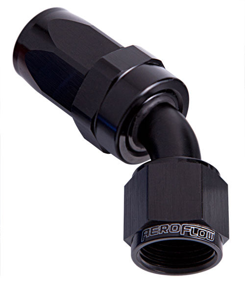 AF102-16BLK - -16AN TAPER SERIES 45 DEGREE HOSE END BLACK