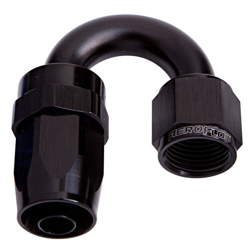 AF106-04BLK - -4AN TAPER SERIES 180 DEGREE HOSE END BLACK
