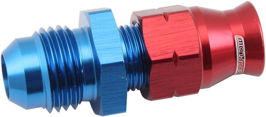 AF108-06-04 - 1/4" HARD LINE TO -6AN MALE ADAPTER BLUE w/ OLIVE