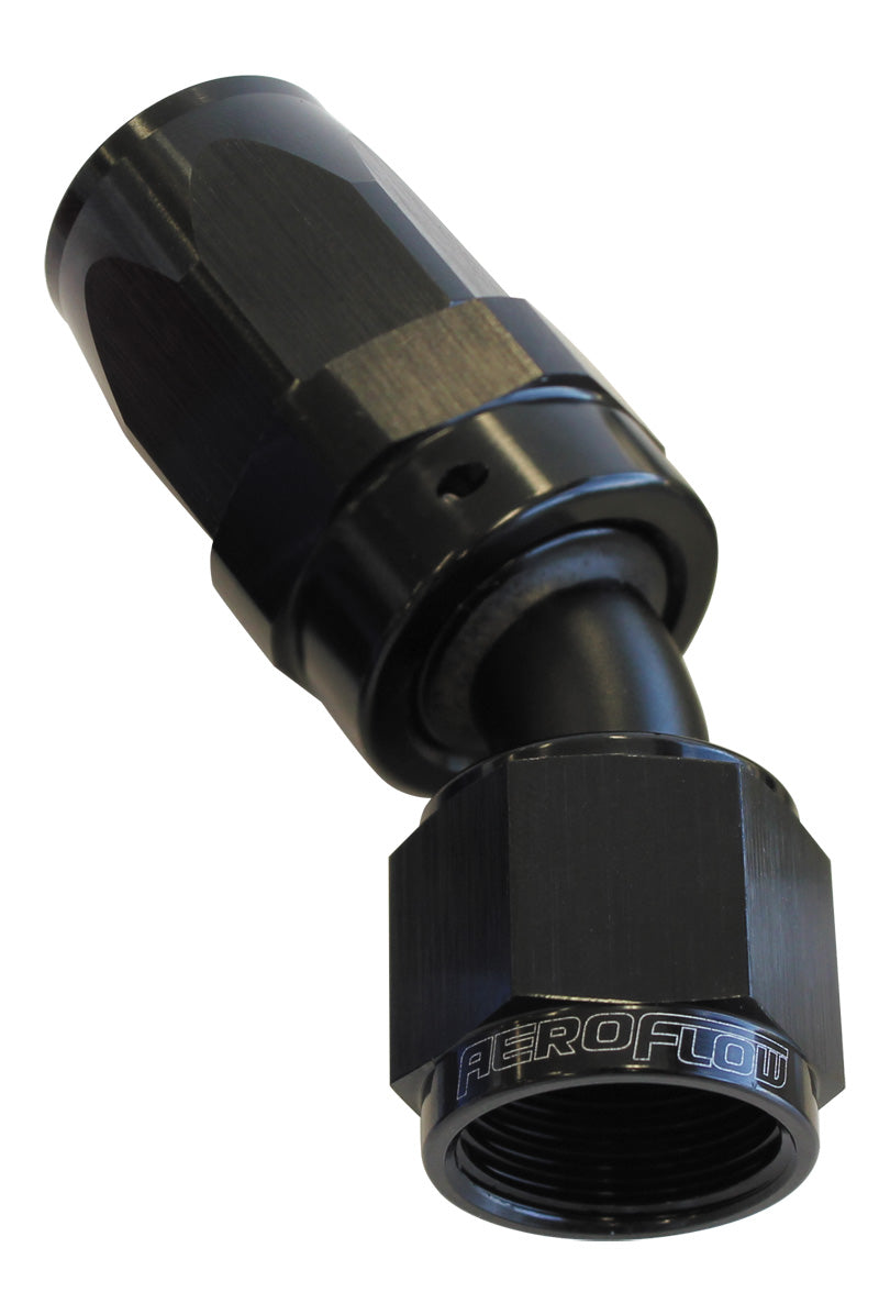 AF117-06BLK - -6AN TAPER SERIES 30 DEGREE HOSE END BLACK