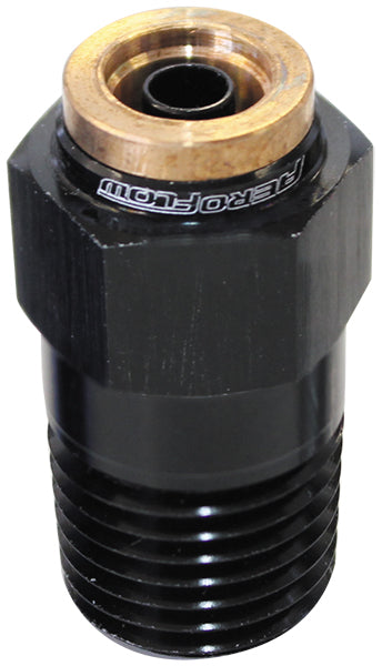 AF121-04-02BLK - 1/8" NPT STRAIGHT TO 1/4" 120 SERIES NYLON BLACK FITTING