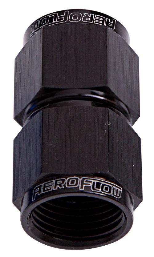 AF131-12BLK - STRAIGHT FEMALE FLARE -12AN BLACK SWIVEL COUPLER