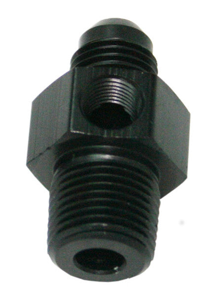 AF139-06-02BLK - MALE 1/8"NPT TO -6AN 1/8" PORTBLACK 1/8" TO -6AN ,1/8" PORT