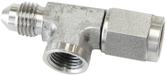 AF140-04-SS - STRAIGHT FEMALE - MALE -4AN STAINLESS WITH 1/8" NPT PORT
