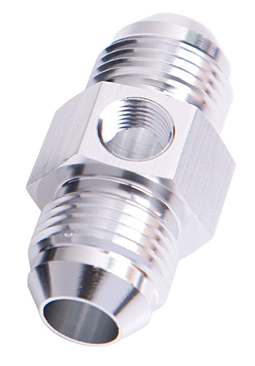 AF141-04S - STRAIGHT MALE - MALE -4AN SILVER WITH 1/8" NPT PORT