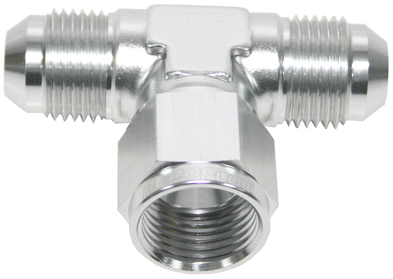 AF144-16S - AN TEE -16AN FEMALE NUT SILVER SWIVEL NUT ON SIDE