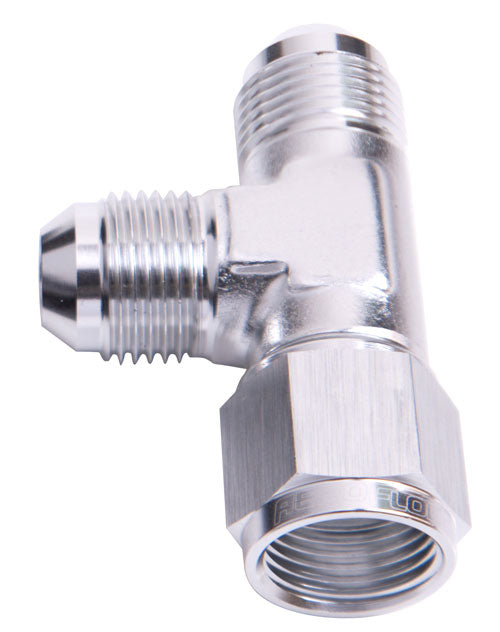 AF145-10S - TEE -10AN FEMALE SWIVEL ON RUNSILVER SWIVEL NUT