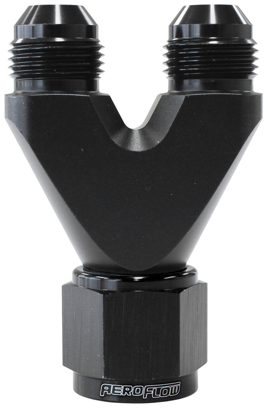 AF146-08-06BLK - U BLOCK FEMALE -8 TO 2 X -6AN MALE NIPPLES STRAIGHT OUTLET