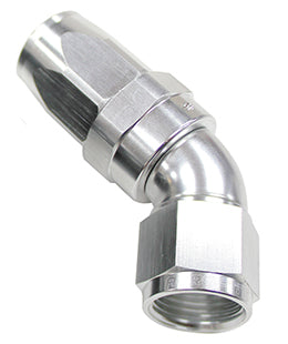AF152-10S - 45 DEG HOSE END -10AN SILVER FULL FLOW TAPER STYLE