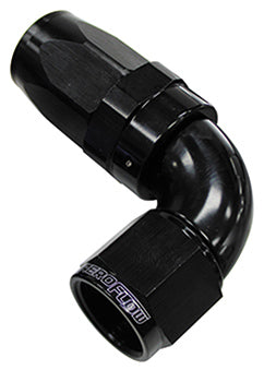 AF153-10BLK - 90 DEG HOSE END -10AN BLACK FULL FLOW TAPER STYLE