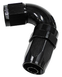 AF154-10BLK - 120 DEG HOSE END -10AN BLACK FULL FLOW TAPER STYLE