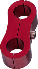 AF156-08R - BILLET DUAL HOSE SEPERATOR RED 12.6MM ID OR 1/2" ID