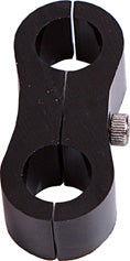 AF156-15BLK - BILLET DUAL HOSE SEPARATOR -12 HOSE BLACK 24MM / 15/16 ID