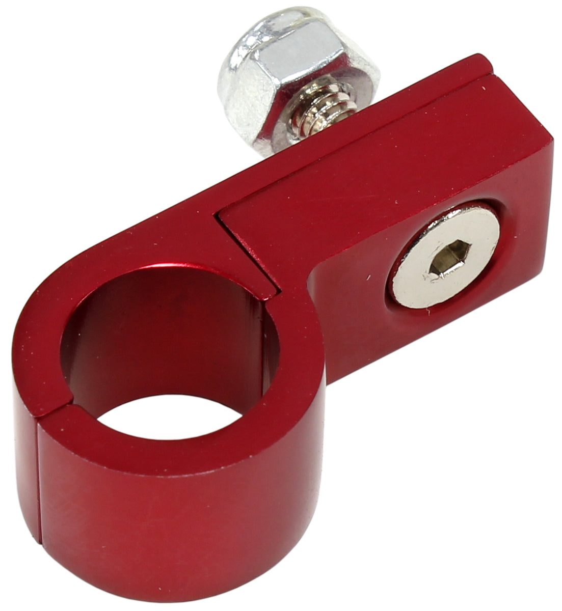 AF157-17R - BILLET P STYLE CLAMP -16 BRAIDRED 33MM ID OR 1-5/16" ID
