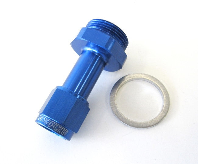 AF160-06-1 - -6AN HOLLEY CARB INLET 4150 BLUE SWIVEL NUT (PAIR)