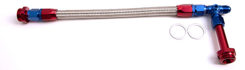 AF160-06 - HOLLEY DUAL INLET RAIL -6AN BLUE SUIT 1-2 METERING BLOCKS.