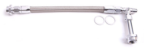 AF160-06S - HOLLEY DUAL INLET RAIL -6AN SILVER SUIT 1-2 METERIN BLOCKS