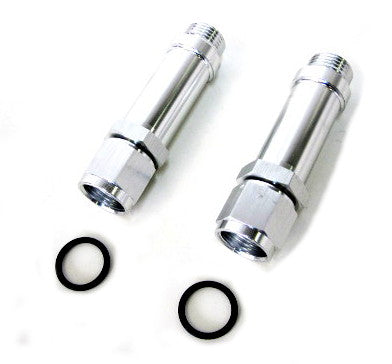 AF165-08-1S - -8AN FEMALE TO HOLLEY ULTRA HPSILVER SWIVEL NUT (PAIR) -8ORB