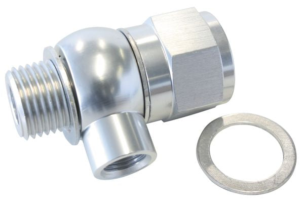 AF166-05-02S - LS CHEVY OIL PRESSURE ADAPTER ALLOWS 1/8" NPT AUX PORT