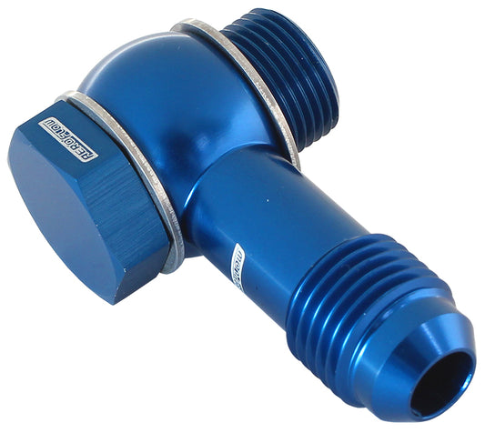 AF167-06 - HOLLEY FITECH 9/16"-24 to -6 INLET FITTING KIT BLUE