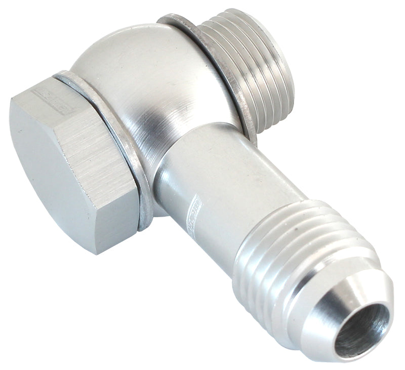 AF167-06S - HOLLEY FITECH 9/16"-24 to -6 INLET FITTING KIT SILVER