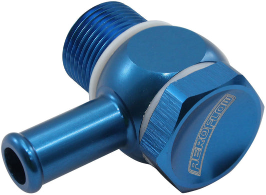 AF168-06 - HOLLEY FITECH 9/16"-24 to 5/16BARB INLET FITTING KIT BLUE