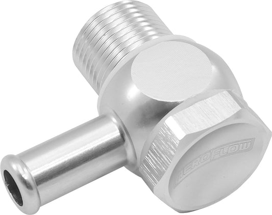 AF168-06S - HOLLEY FITECH 9/16"-24 to 5/16BARB INLET FITTING KIT SILVER