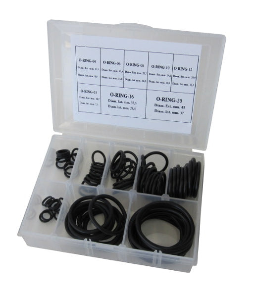 AF174-KIT - BUNA N O-RINGS -3 to -20AN PK 10 OF EACH IN PLASTIC CASE