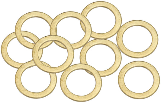 AF181-14 - BRASS CRUSH WASHER METRIC M14 14MM ID SUIT M14 THREAD 10 PAC