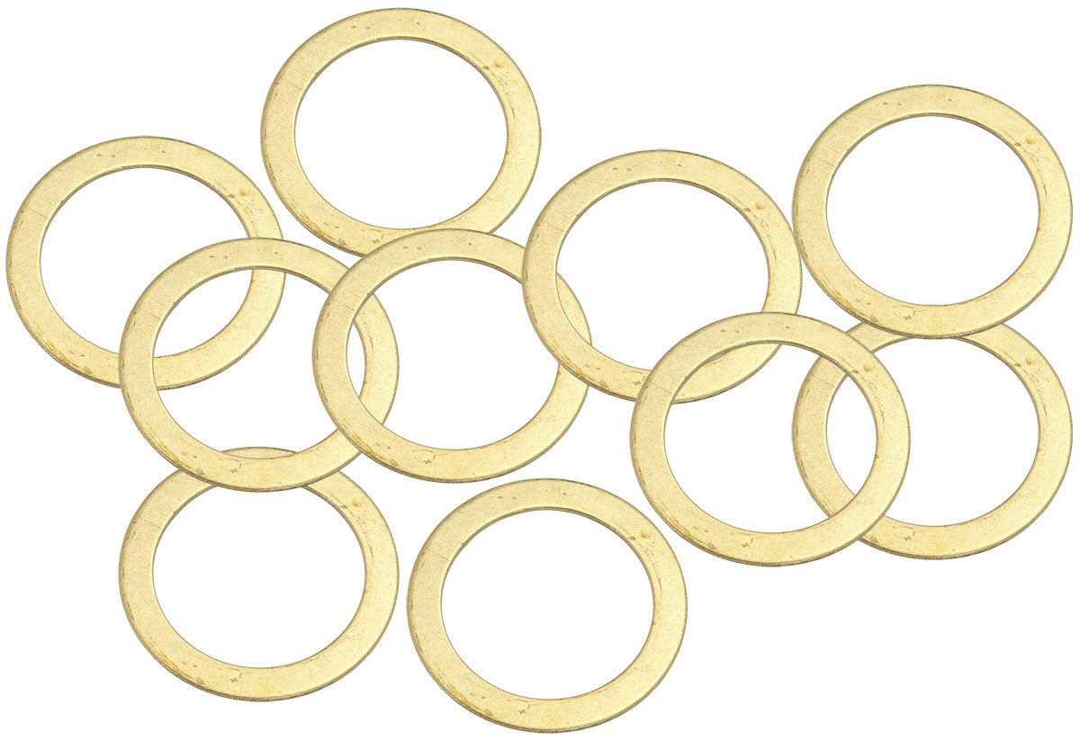 AF181-24 - BRASS CRUSH WASHER METRIC M24 24MM ID SUIT M24 THREAD 10 PAC