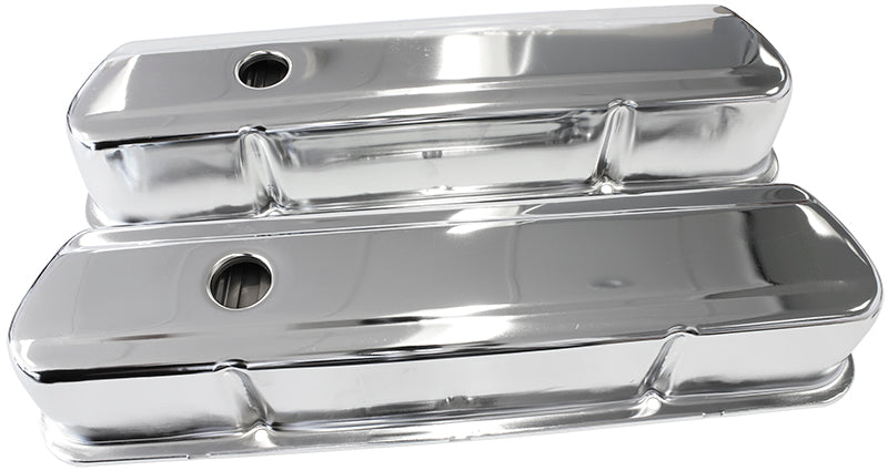 AF1821-5054 - STEEL VALVE COVERS, 253 308 TALL, CHROME WITHOUT LOGO
