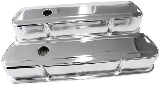 AF1821-5054 - STEEL VALVE COVERS, 253 308 TALL, CHROME WITHOUT LOGO