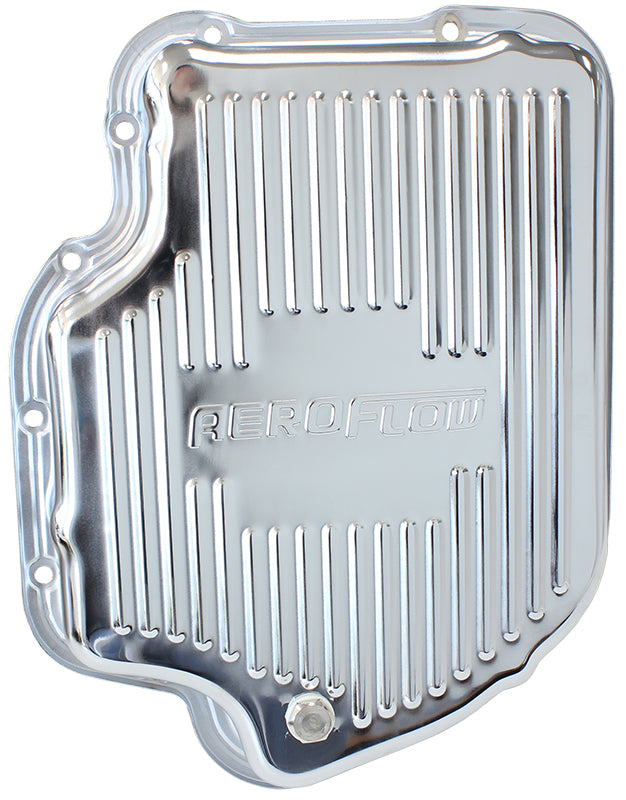 AF1825-3001 - TH400 DEEP TRANSMISSION PAN CHROME W/ DRAIN PLUG 3" DEEP
