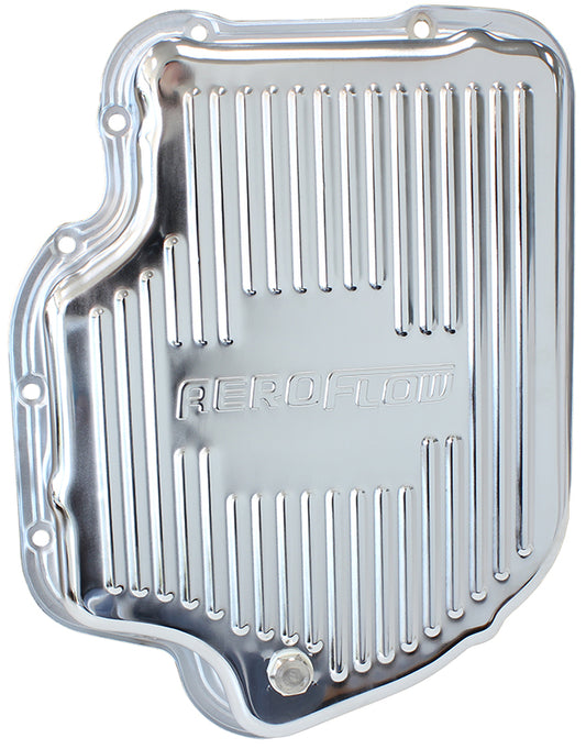 AF1825-3001 - TH400 DEEP TRANSMISSION PAN CHROME W/ DRAIN PLUG 3" DEEP