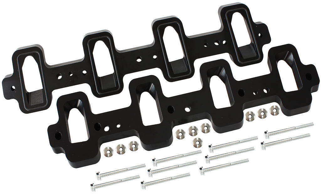 AF1850-1007 - GM LS INTAKE ADAPTERS RECTANGLTO CATHEDRAL HEAD, LSA CHARGER
