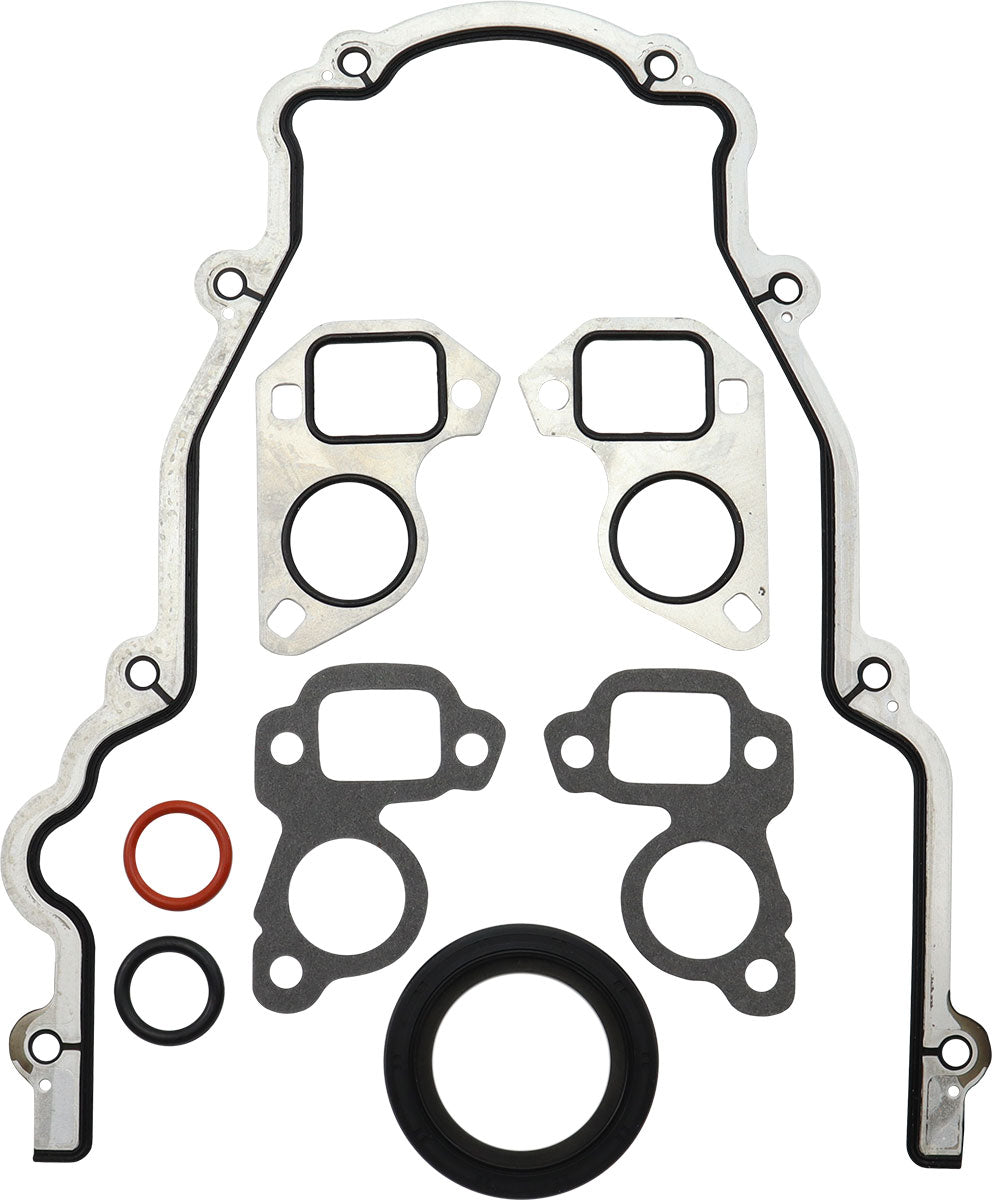 AF1853-1013 - GM LS TIMING COVER GASKET SET RUBBER / STEEL LS1 LS2 LS3
