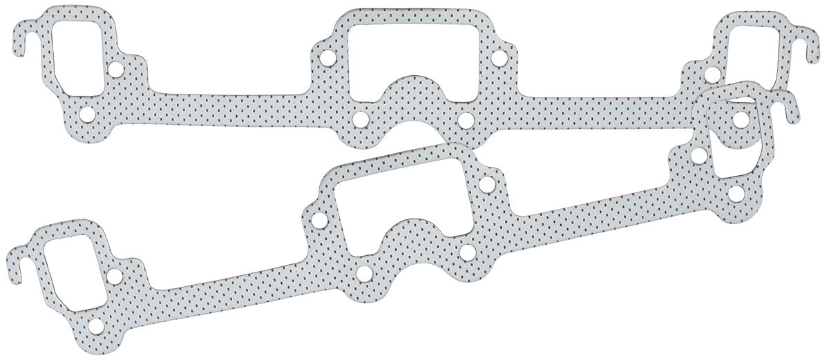 AF1854-1912 - SB CHRYSLER EXHAUST GASKETS 1.25 x 1.75 SMALL BLOCK 318 PAIR Aeroflow - AF 1856-1912