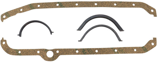 AF1856-1207-1 - SBC OIL PAN GASKET CORK R/H DIPSTICK SMALL BLOCK CHEV 350 Aeroflow - AF 1854-1207-1