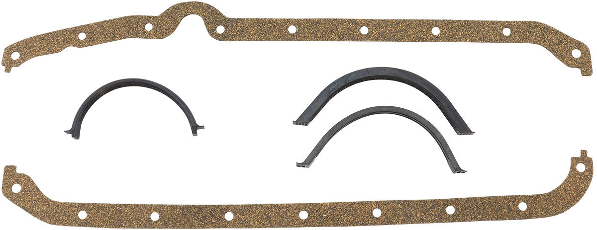AF1856-1207 - SBC OIL PAN GASKET CORK L/H DIPSTICK SMALL BLOCK CHEV 350 Aeroflow - AF 1854-1207
