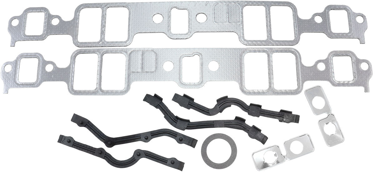 AF1857-1210 - SBC INTAKE GASKETS 1.23 x 1.99GRAPHITE SMALL BLOCK CHEV 350 PAIR Aeroflow - AF 1857-1210