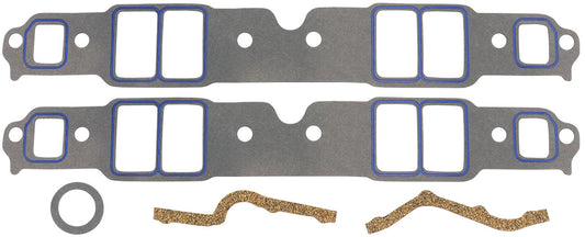 AF1857-1214-2 - SBC INTAKE GASKETS 1.38 x 2.28ENDURASEAL SMALL BLOCK CHEV 350 PAIR Aeroflow - AF 1857-12