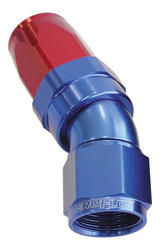 AF197-10 - 30 DEG HOSE END -10AN BLUE FULL FLOW TAPER STYLE