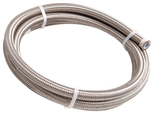 AF200-20-2M - SS TEFLON BRAIDED HOSE -20AN 2M SILVER 28.4mm ID 32.7mm OD