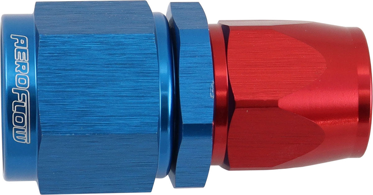 AF201-06-08D - STEPPED STRAIGHT END -6 HOSE TO -8AN REDUCER HOSE END BLUE TEFLON AF 201-06-08D