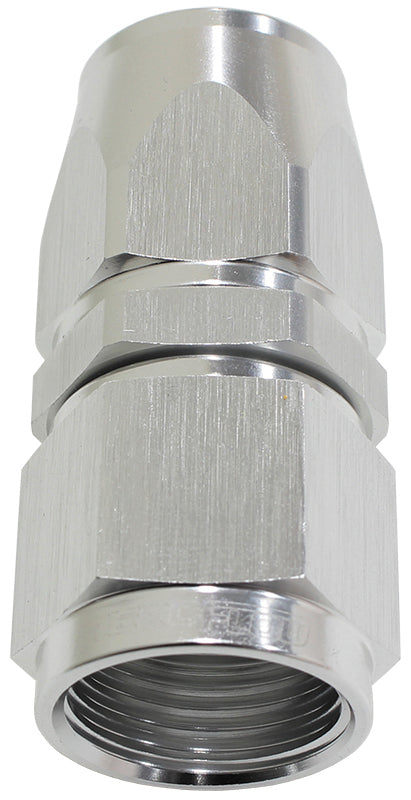 AF201-06DS - ALLOY STRAIGHT HOSE END -6AN SILVER SWIVEL NUT SUIT TEFLON